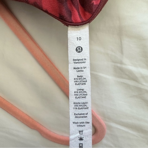 [SOLD] lululemon Align Tank Top, US 10, Spray Leaf Fireside Red - Picture 5 of 5